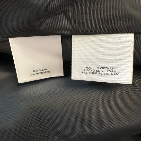 Kasper Knit Chevron Cardigan Open Front Long Jacket Black White Lined EUC XL - Picture 5 of 5